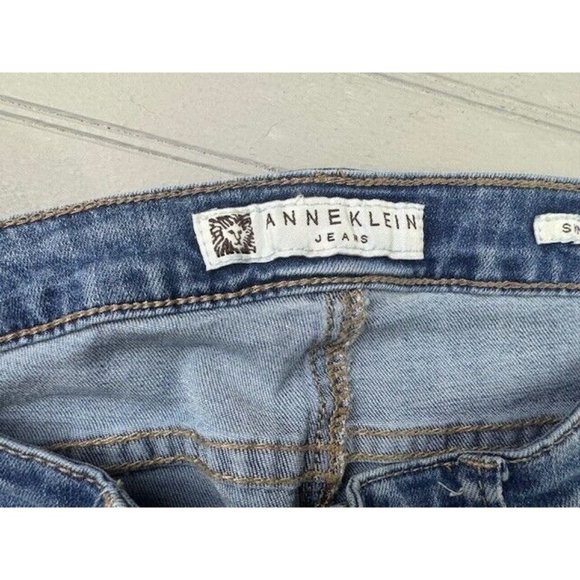 Anne Klein Size 8 Womens Jeans Skinny Ankle Mid Rise Stretch Med Wash - Picture 4 of 7